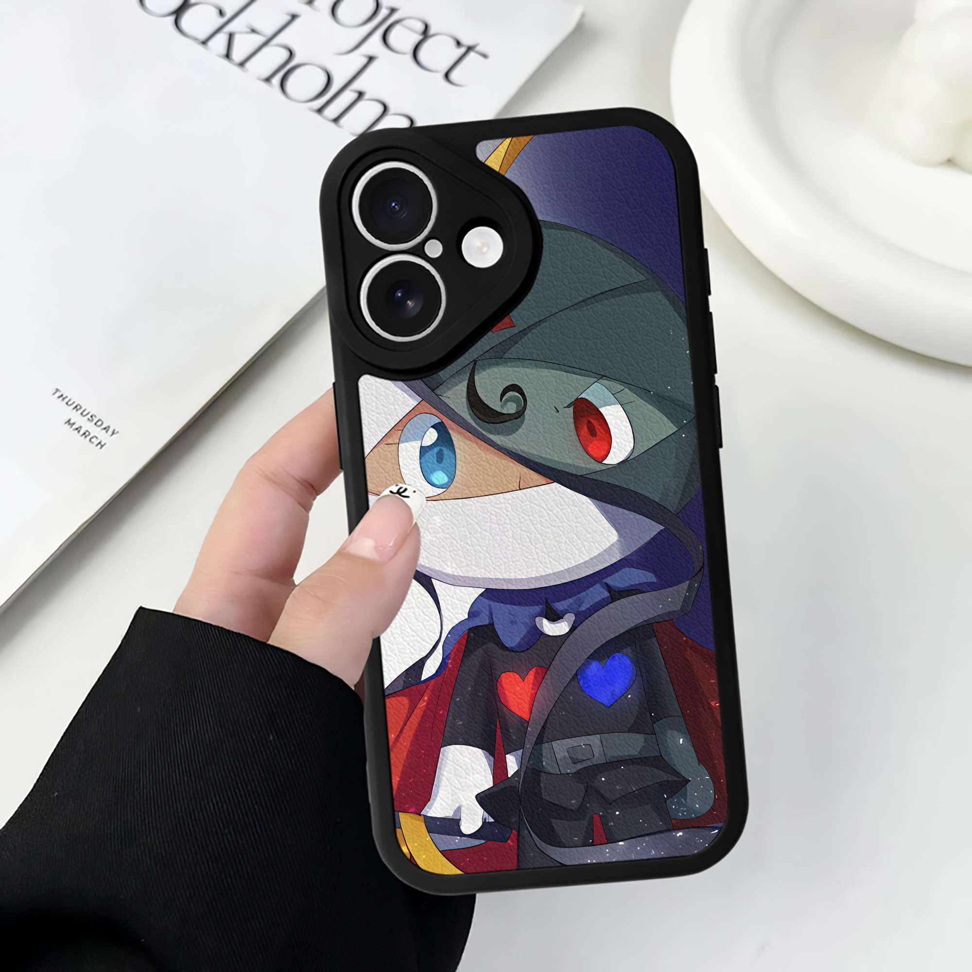（画像用） アンパンマン Anpanman 【iPhone 16シリーズ対応】シリコンスマホケース（レザー調） 材質：シリコン